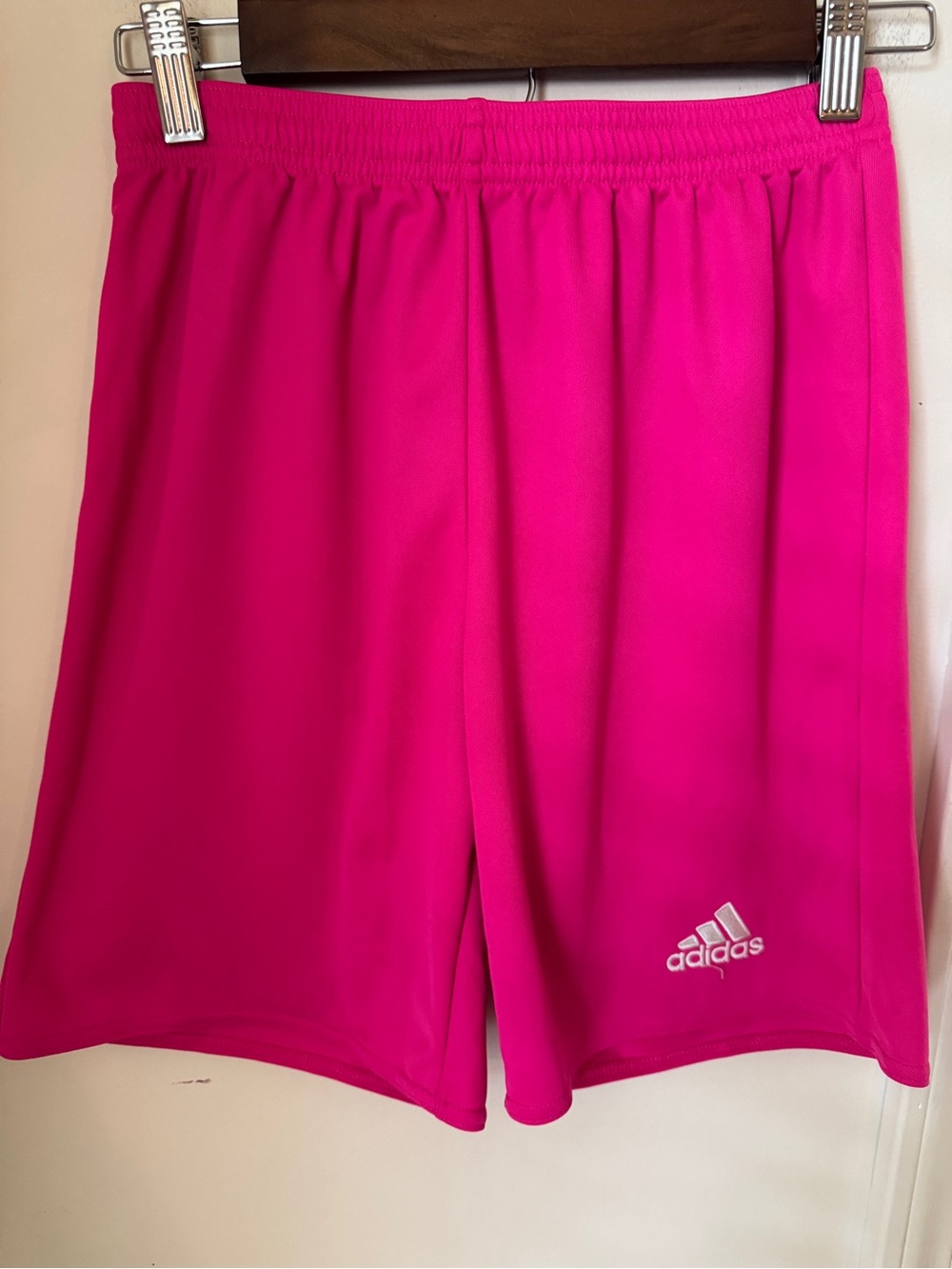 adidas Bright Hot Pink Kids Athletic Shorts Size Large